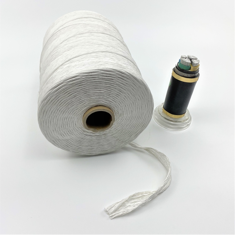 White 1000Tex Promotion Fire Retardant PP Filler Yarn 100KD-400KD with flame retardant additives