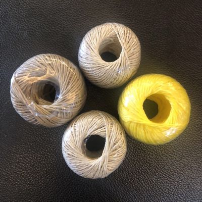 Green PP Split Film Twine Fibrillated Yarn Type / Polypropylene Raffia