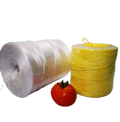Colorido de polipropileno de fibra de cuerda resistente a los rayos UV de alta resistencia Twisted Baler Twine para la granja Invernadero Jardín de tomate Venta Apoyo de paquetes de embalaje