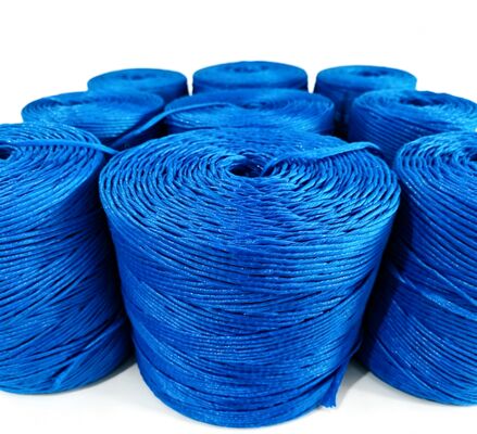 Cuerdas de polipropileno de película dividida de fibra de polipropileno para paletas de heno y para embalajes